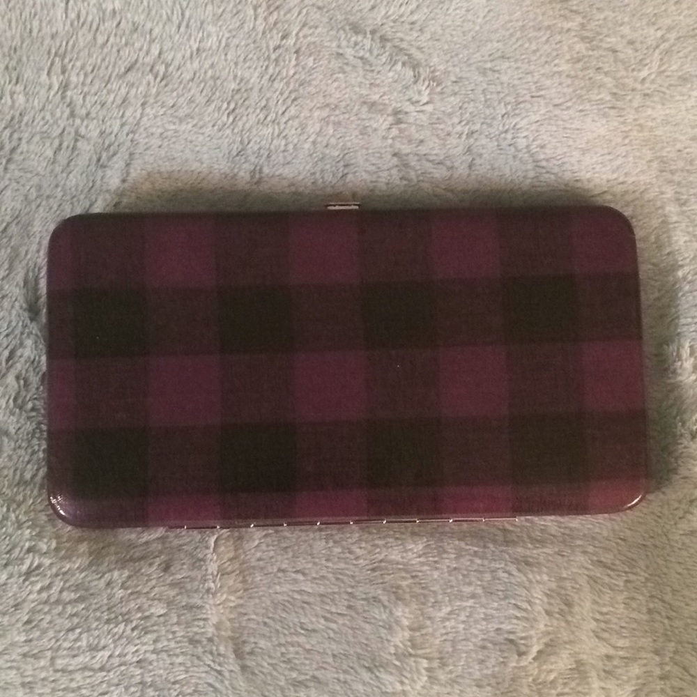 Purple and Black Wallet